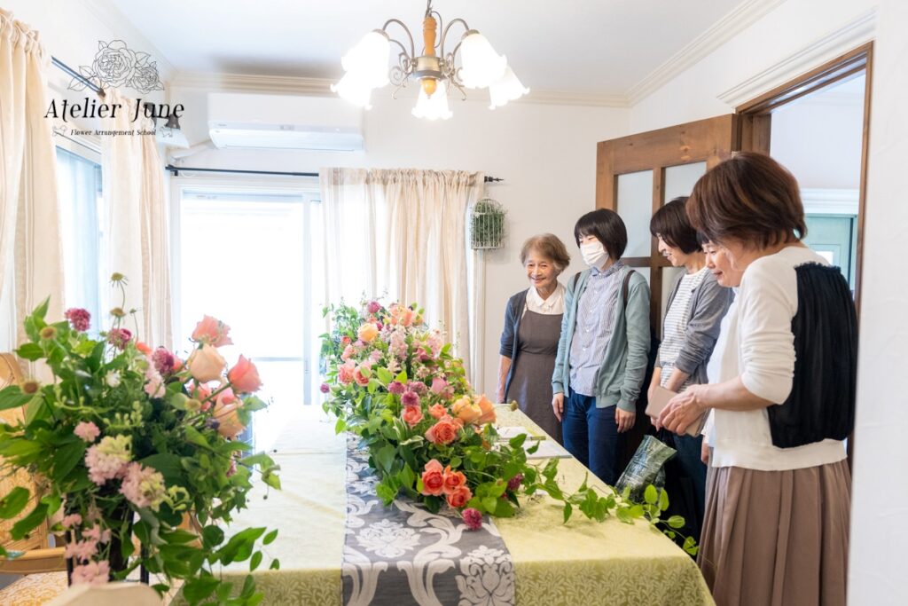 アトリエジューンフラワーアレンジメント作品展