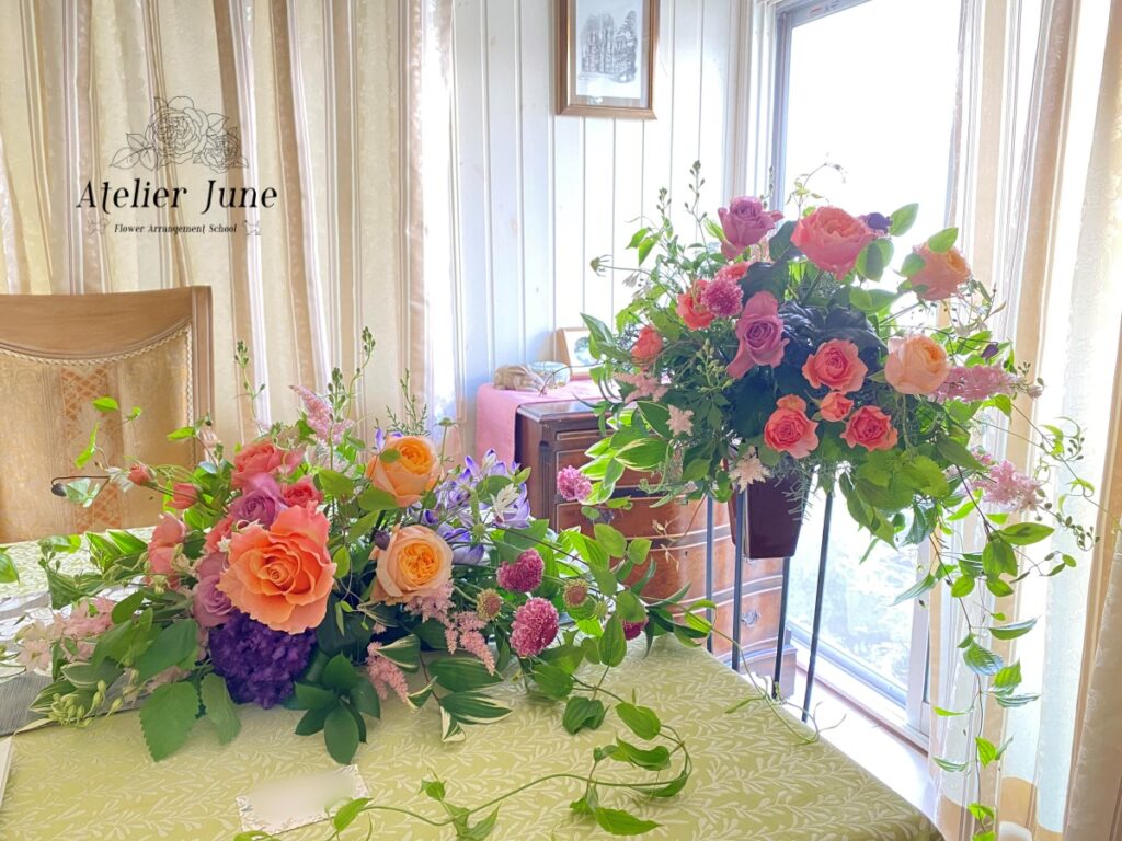 アトリエジューンフラワーアレンジメント作品展