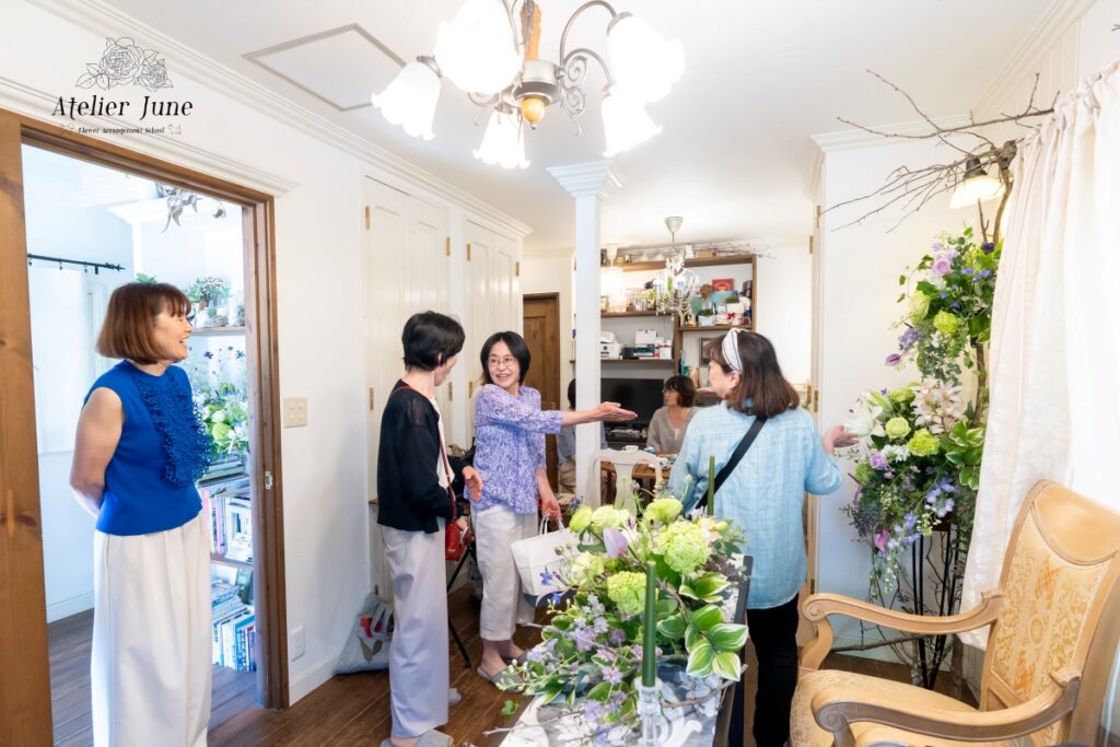 フラワーアレンジメント作品展、アトリエジューン作品展、